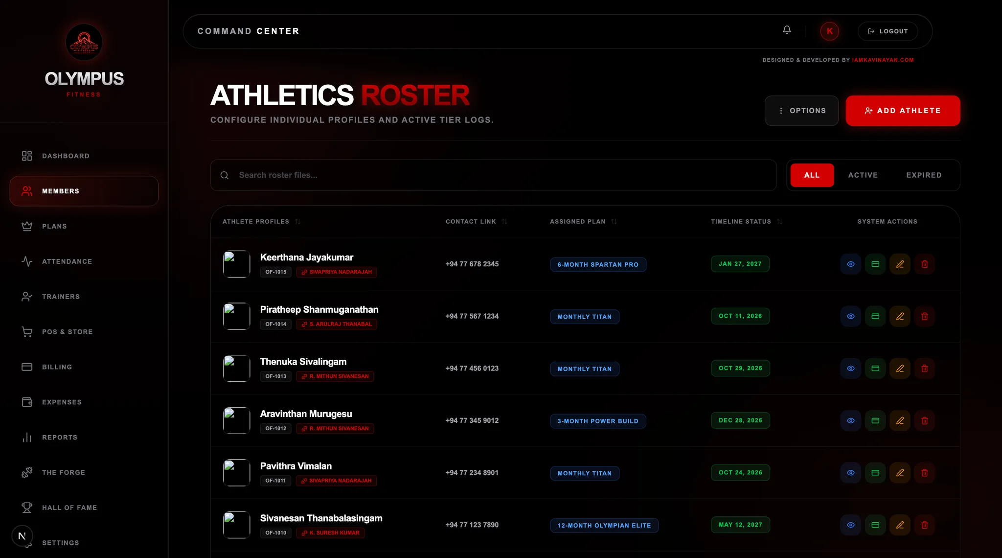 Olympus Fitness - Gym Saas screenshot 1